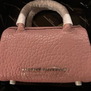 Mini Cara Duffle Bag Pink Leather Brandon Blackwood